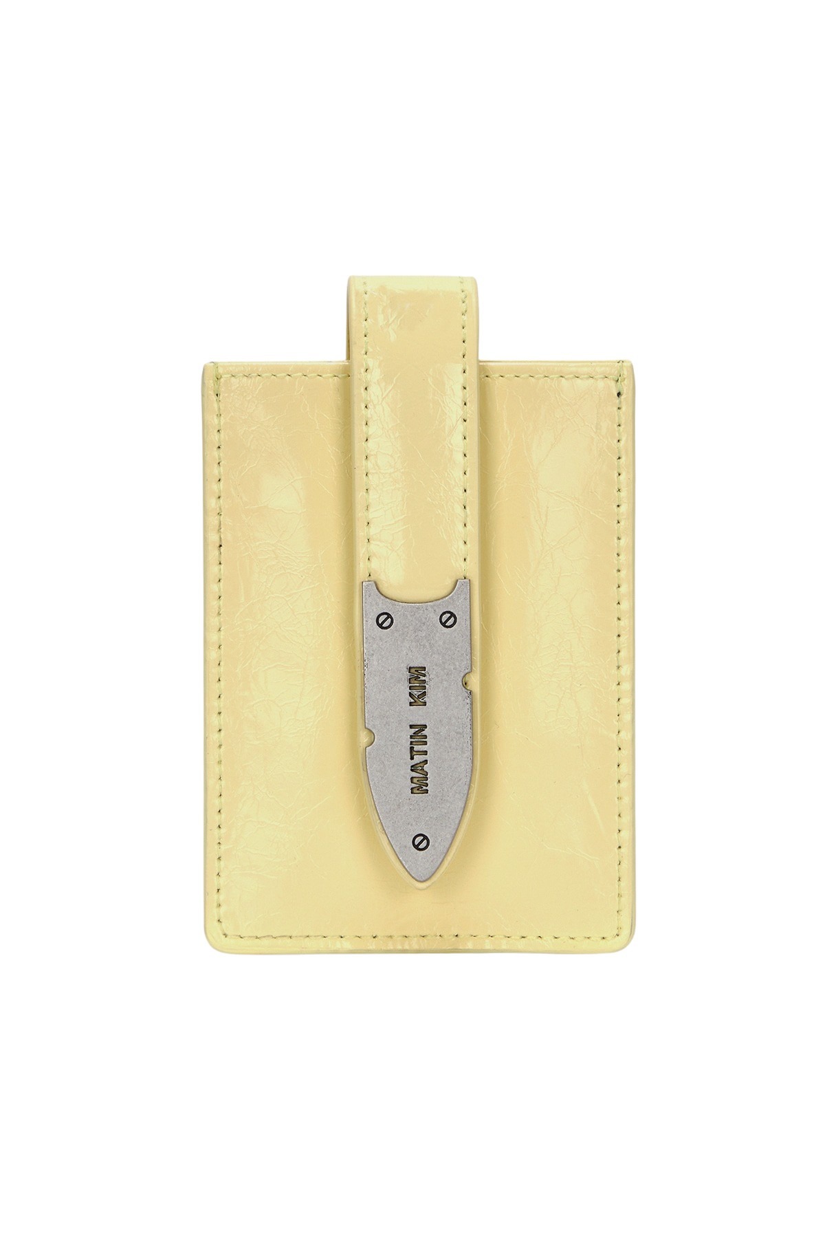 ACCORDION NECKLACE WALLET IN YELLOW
