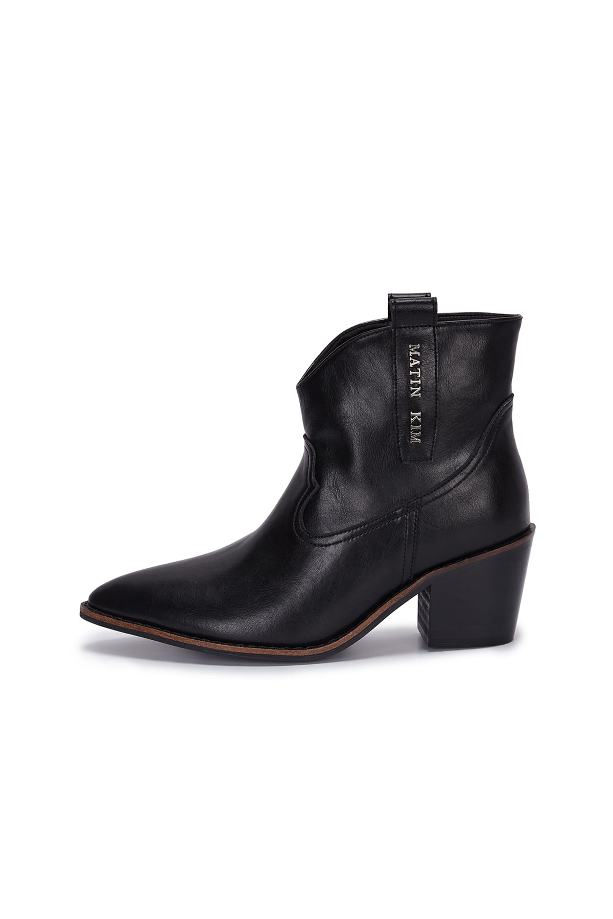 WESTERN ANKLE BOOTS IN BLACK