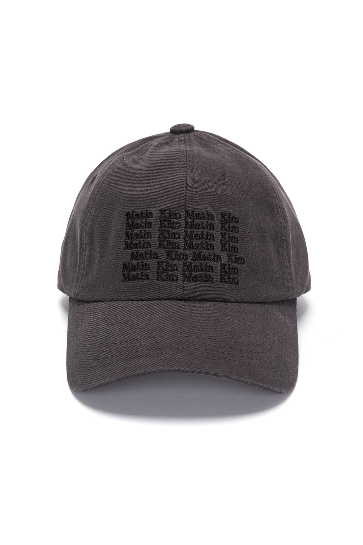 LETTERING BALL CAP IN CHARCOAL