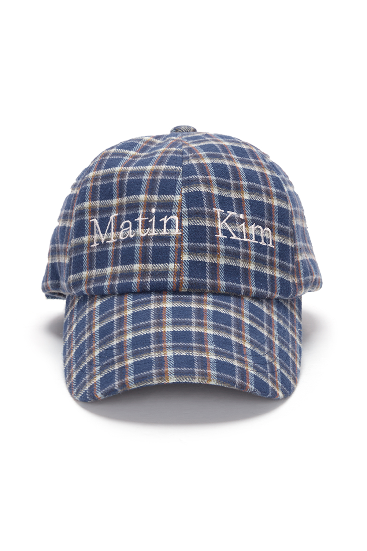 CHECK PATTERN BALL CAP IN BLUE