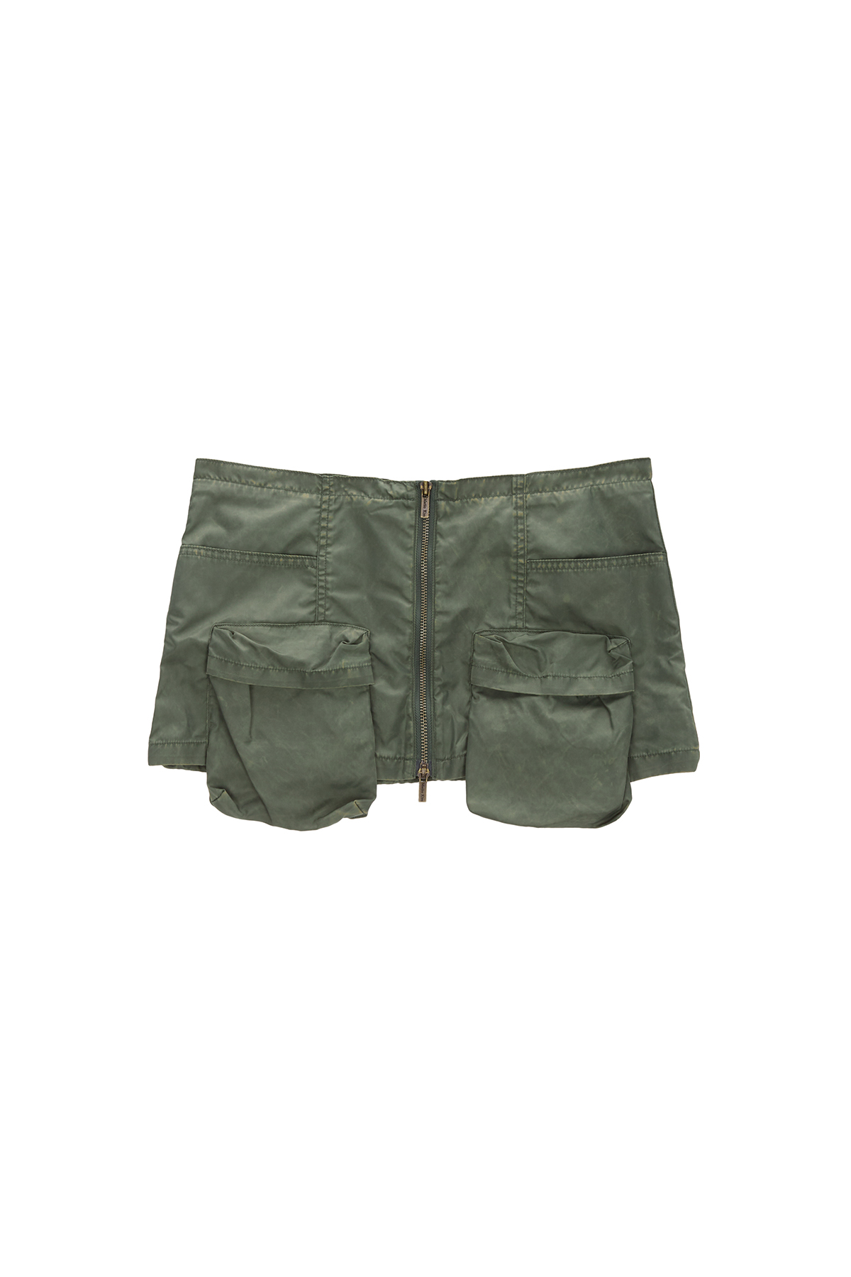 TWO WAY CARGO BELTED SKIRT IN KHAKI