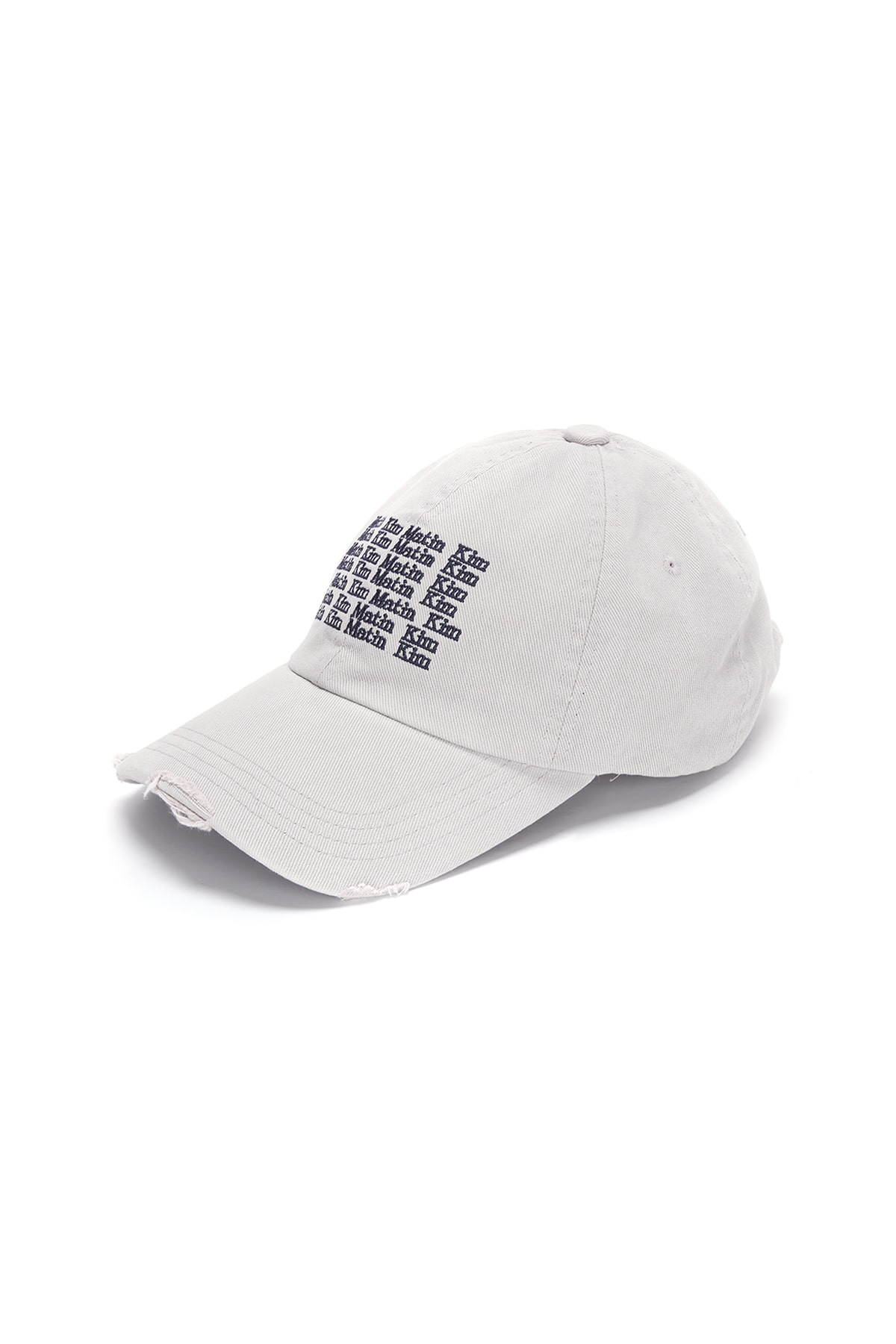 LETTERING WASHED BALL CAP IN LIGHT GREY