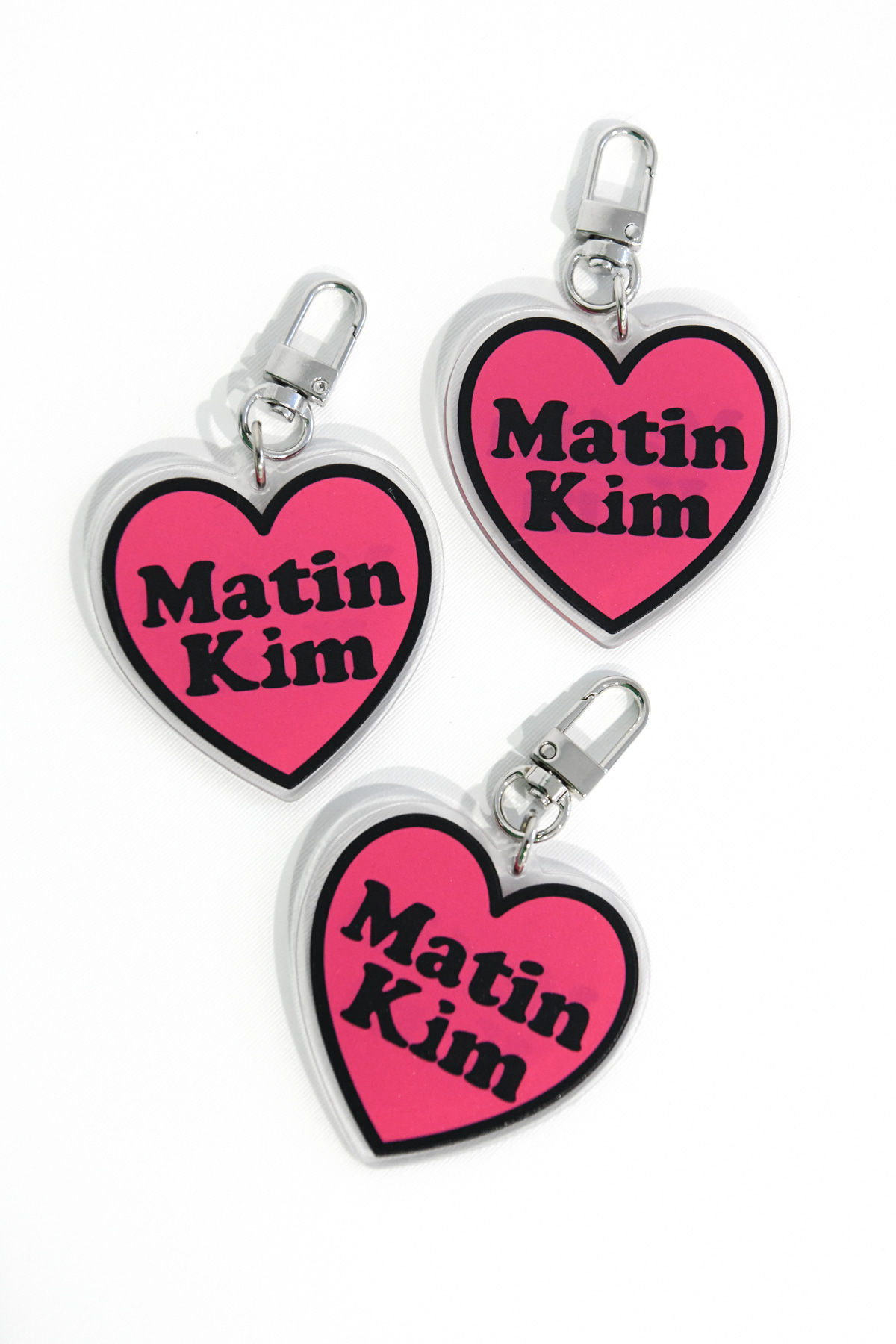 [EXCLUSIVE] MATIN HEART KEY RING IN HOT PINK